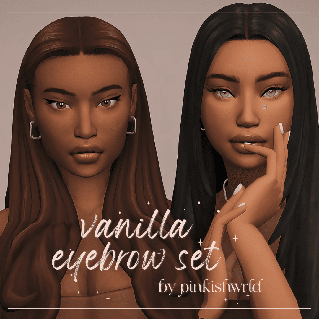 Скриншот мода Сет бровей Vanilla Eyebrow Set